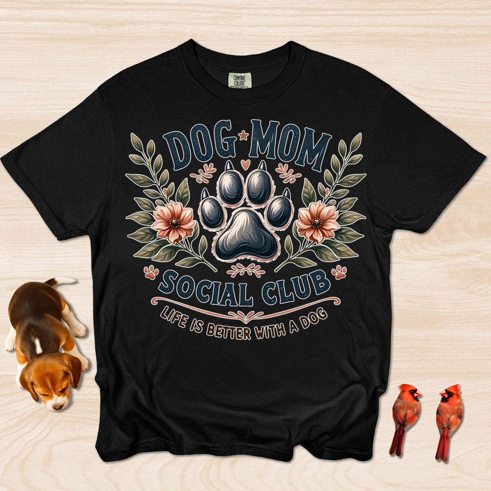 Dog Mom Ocial Club - Black