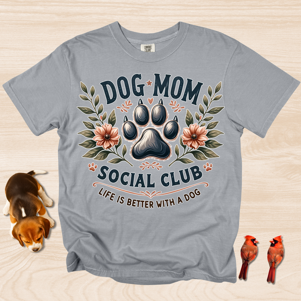 Dog Mom Ocial Club - Grey