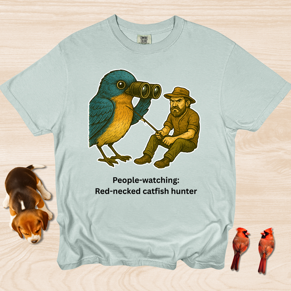 People Watching: Red Necked Catfisher