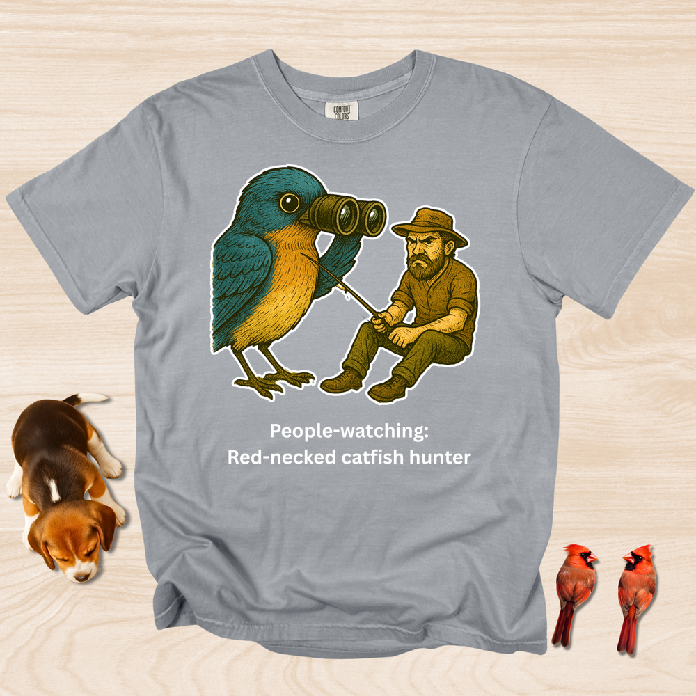 People Watching: Red Necked Catfisher