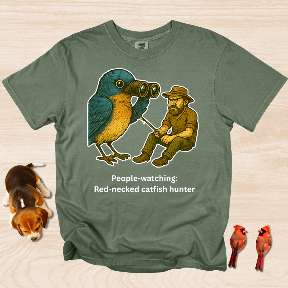 People Watching: Red Necked Catfisher