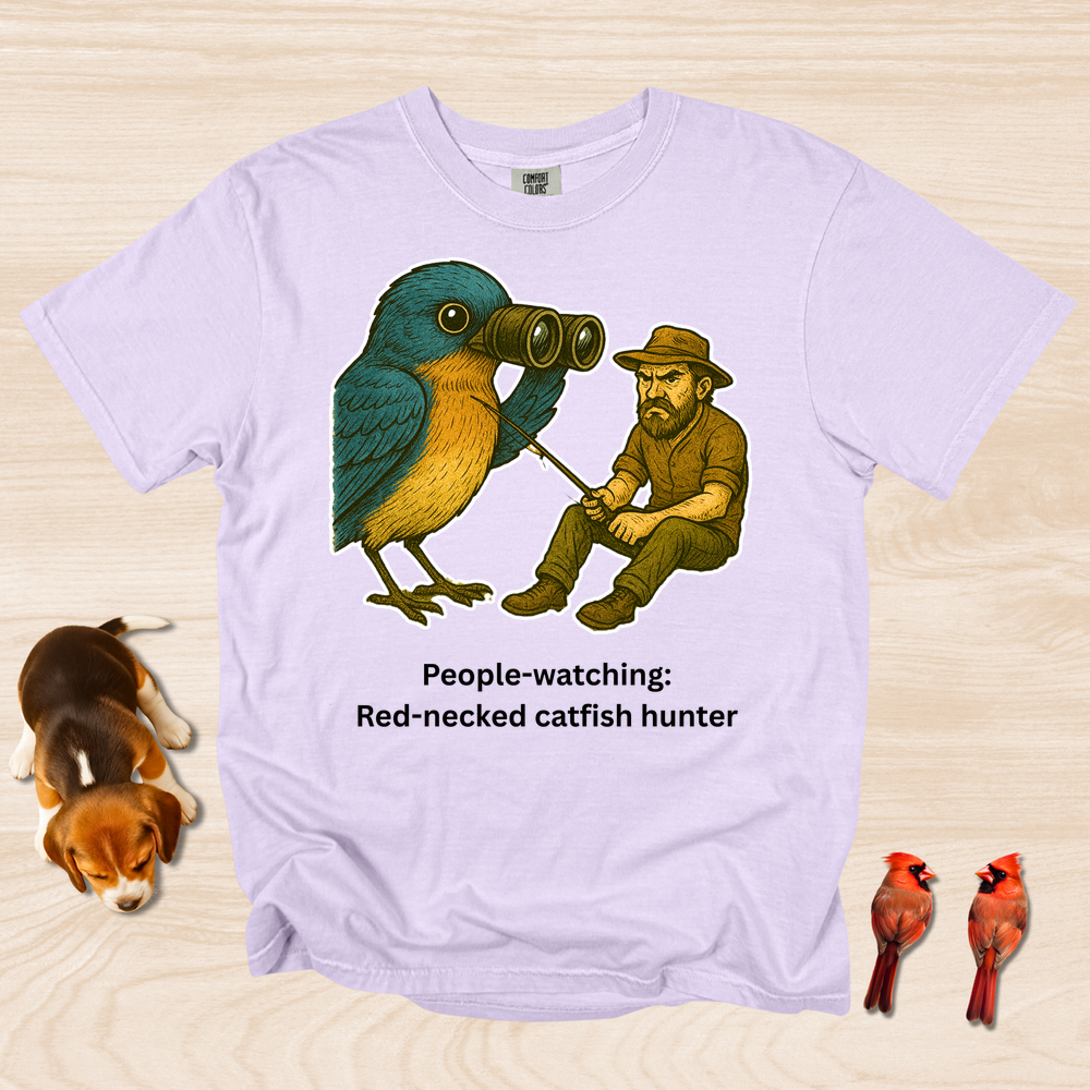 People Watching: Red Necked Catfisher