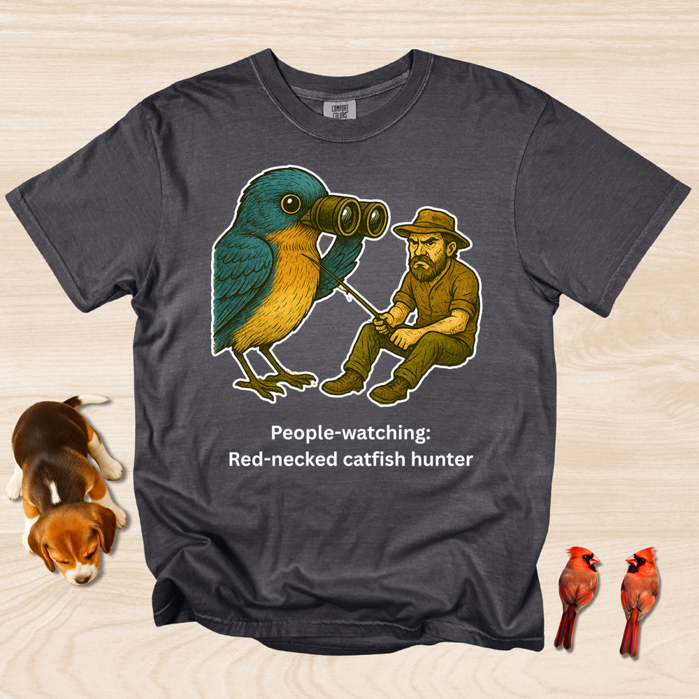 People Watching: Red Necked Catfisher