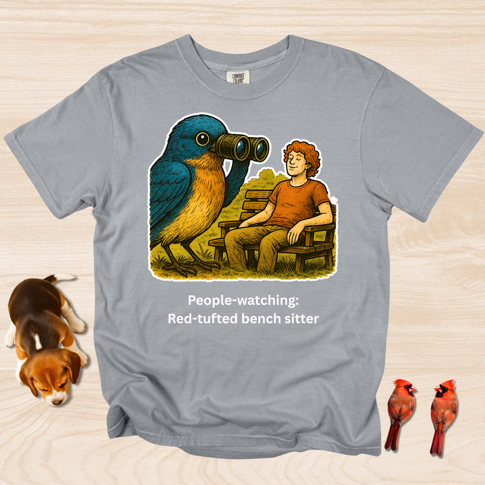 People Watching: Red-Tufted Bench Warmer