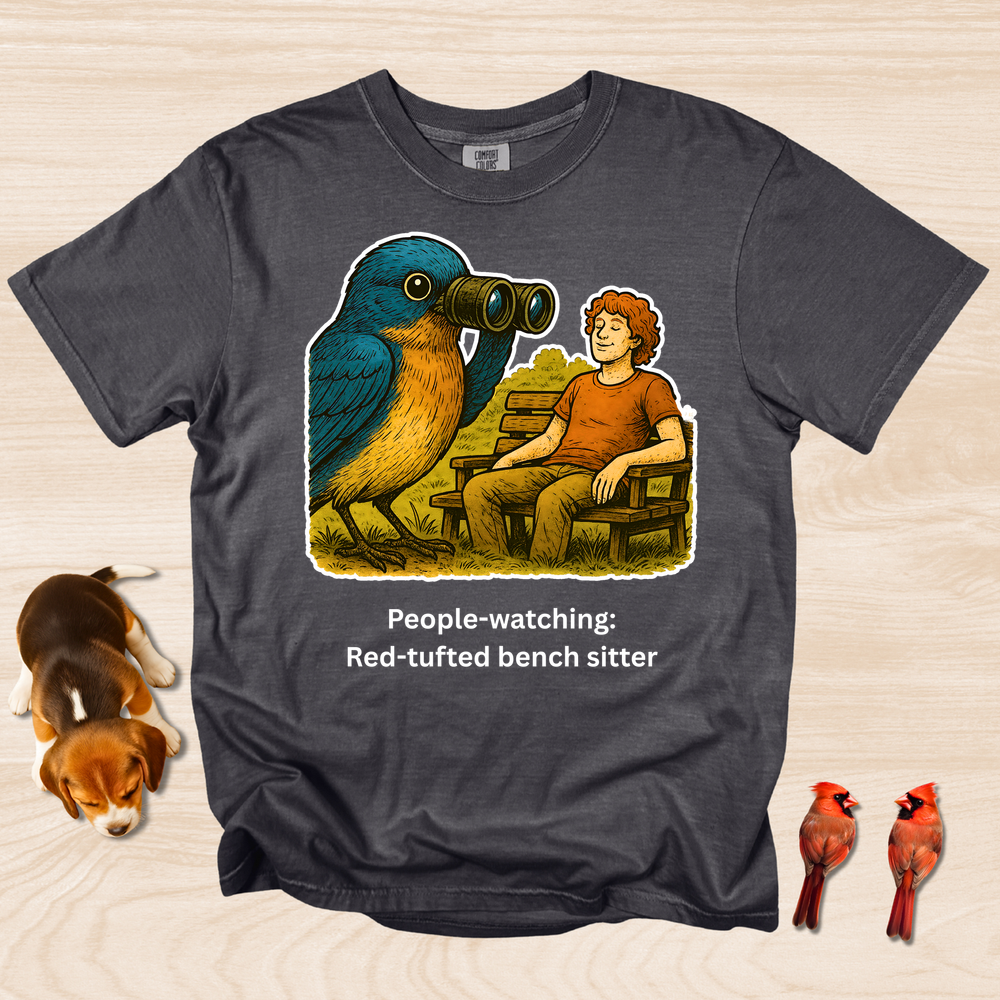 People Watching: Red-Tufted Bench Warmer