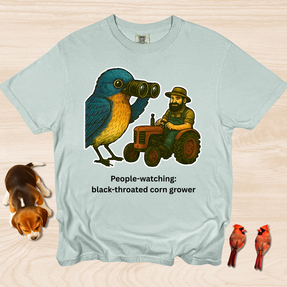 People Watching: Black-Throated Corn Grower