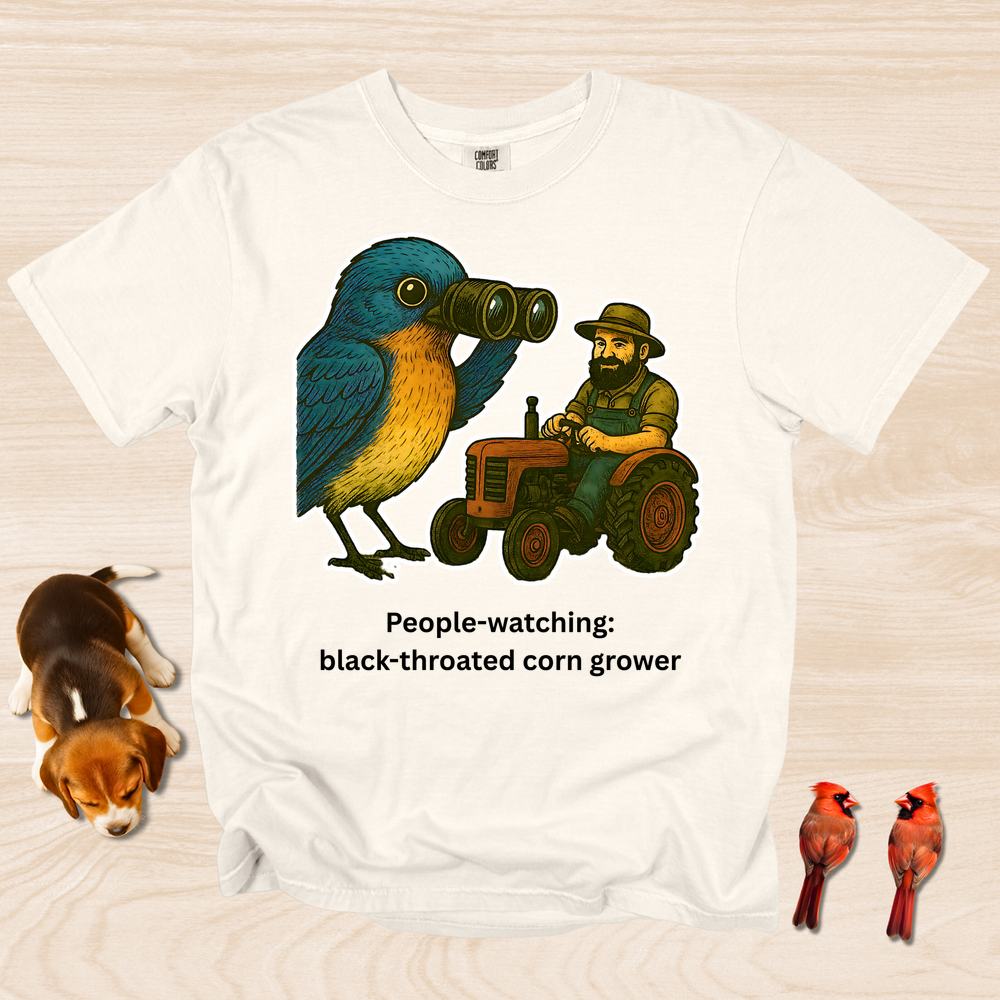 People Watching: Black-Throated Corn Grower