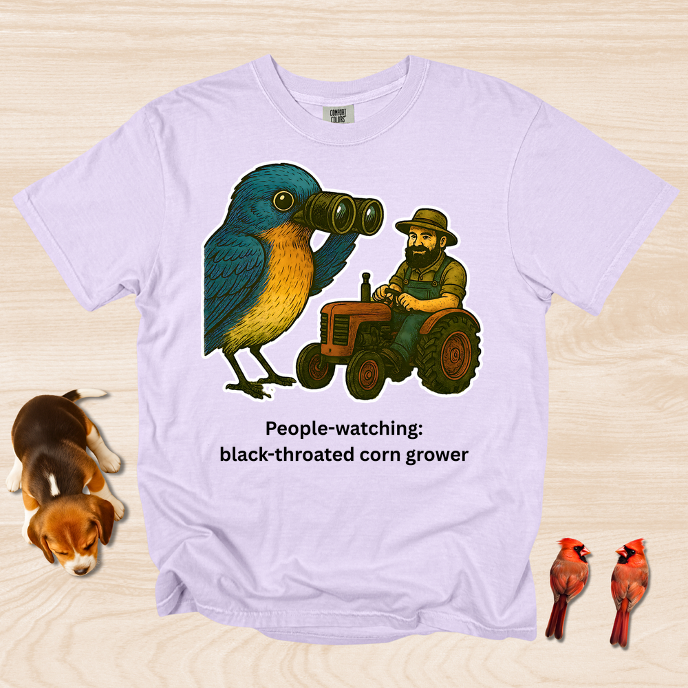 People Watching: Black-Throated Corn Grower