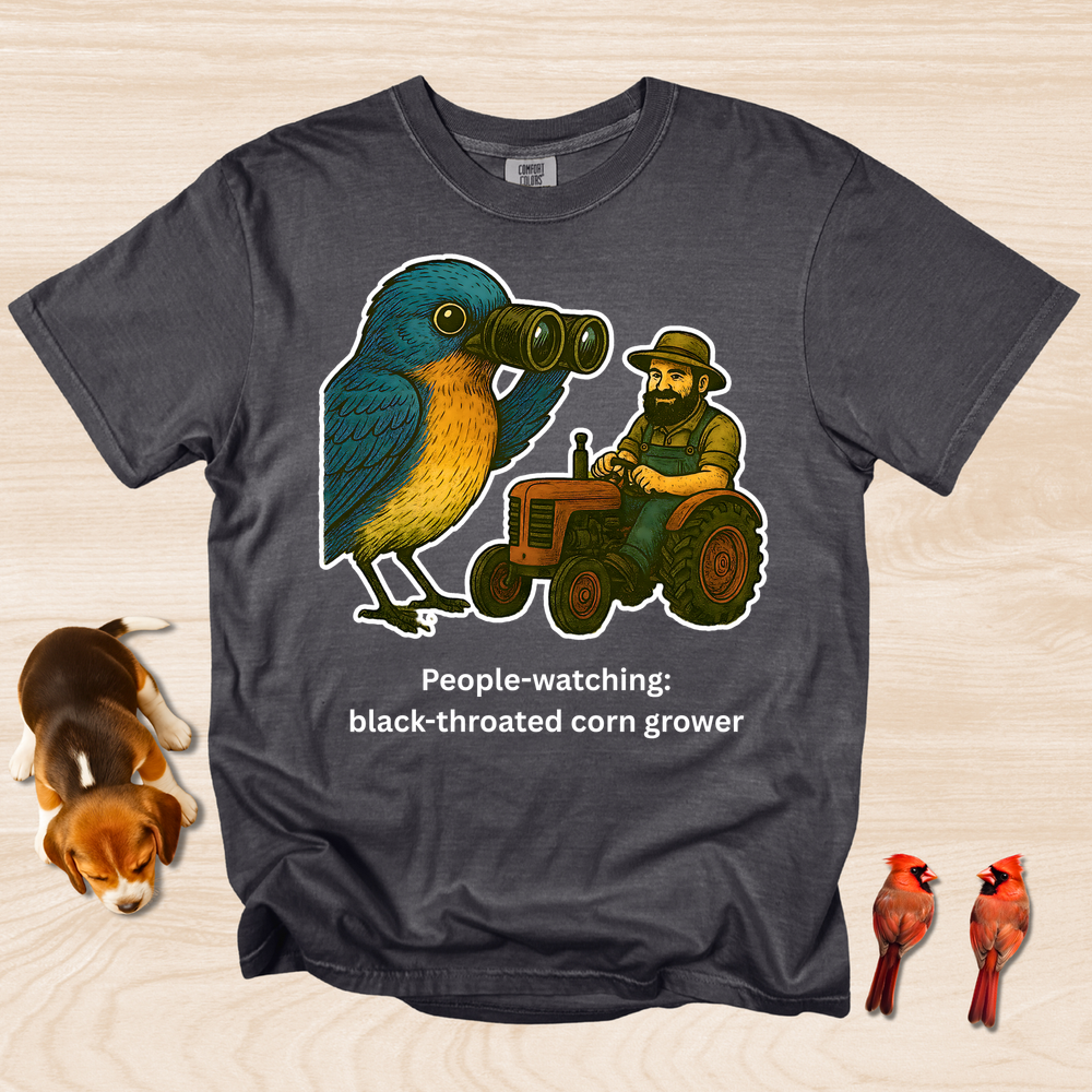 People Watching: Black-Throated Corn Grower