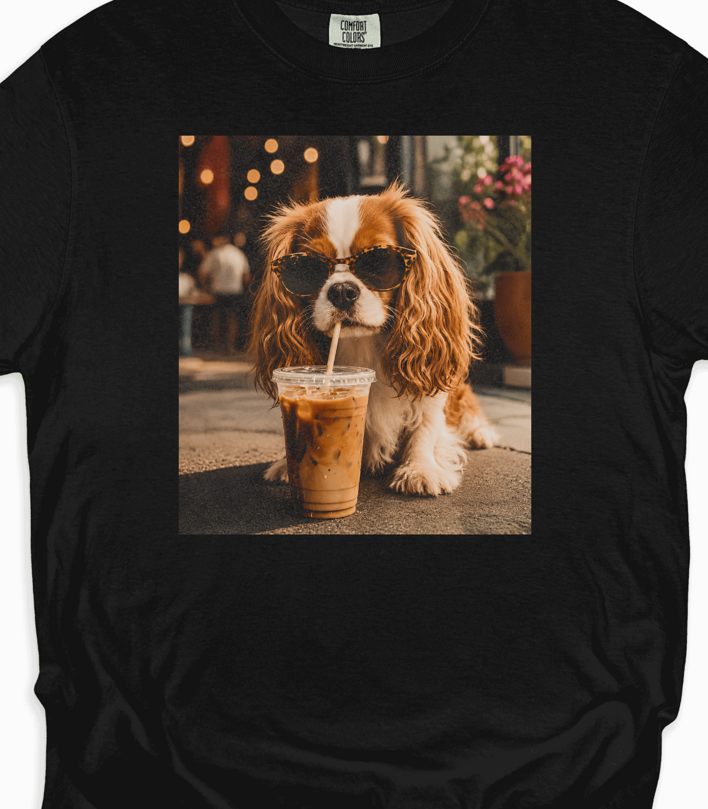 Cute Dog Coffee T-Shirt for Coffee Loving Pet Enthusiasts