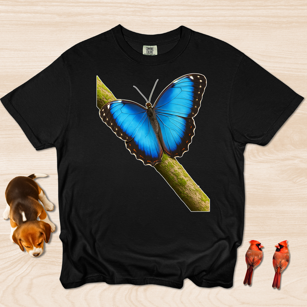 Butterfly Shirt Blue Morpho