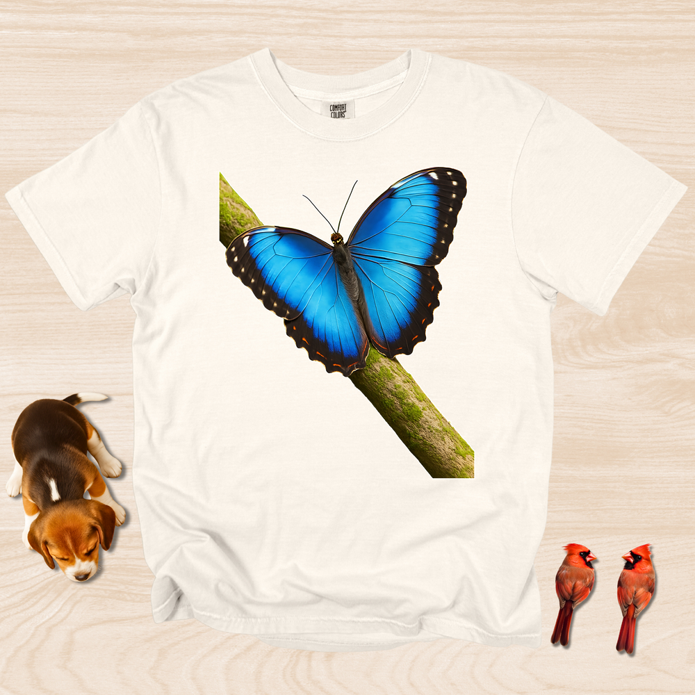 Butterfly Shirt Blue Morpho