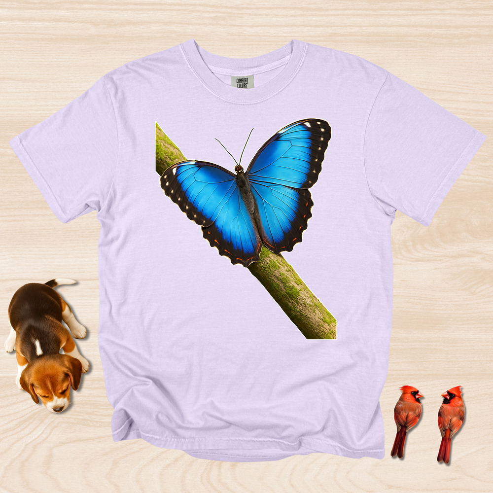 Butterfly Shirt Blue Morpho