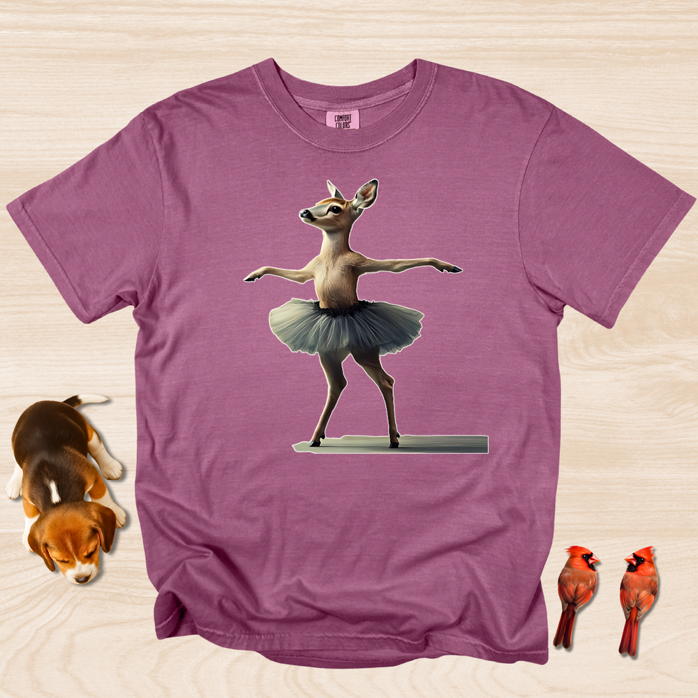 Deer Dance T-shirt, Funny Elegant Ballet Dancer