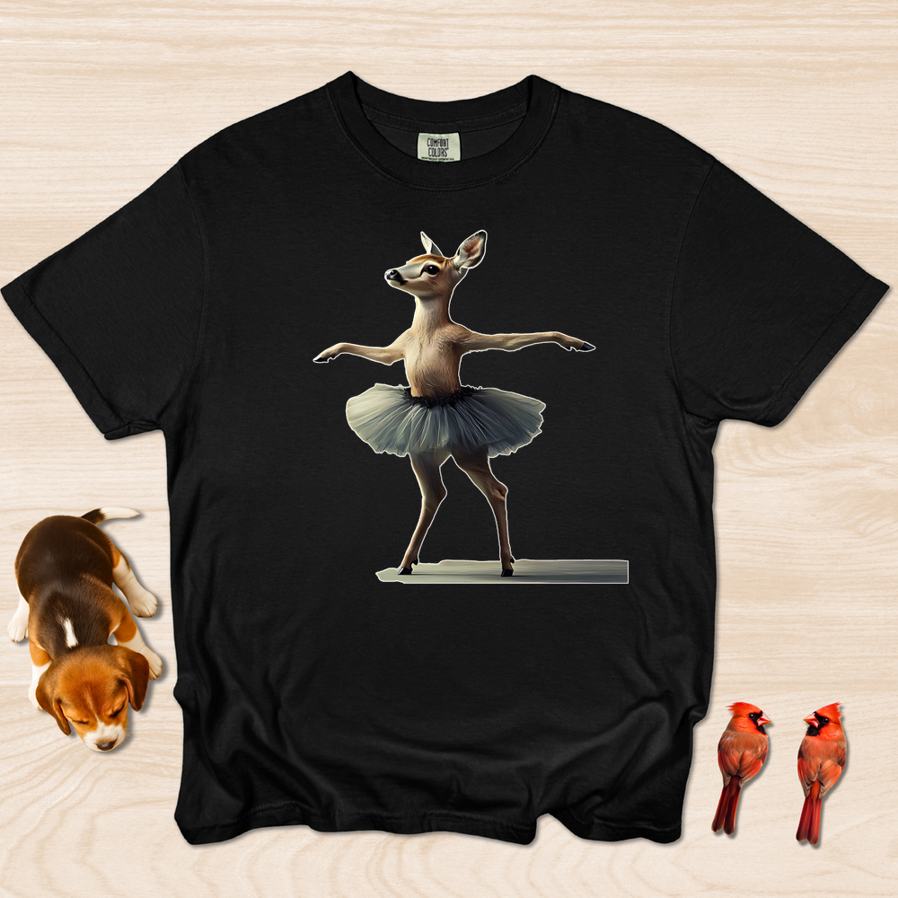 Deer Dance T-shirt, Funny Elegant Ballet Dancer