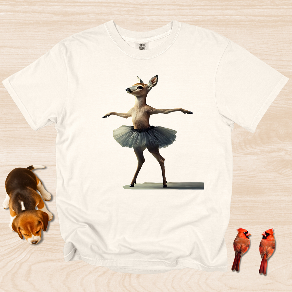 Deer Dance T-shirt, Funny Elegant Ballet Dancer