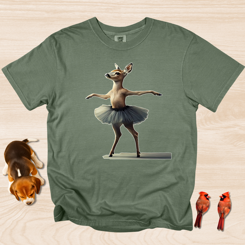Deer Dance T-shirt, Funny Elegant Ballet Dancer