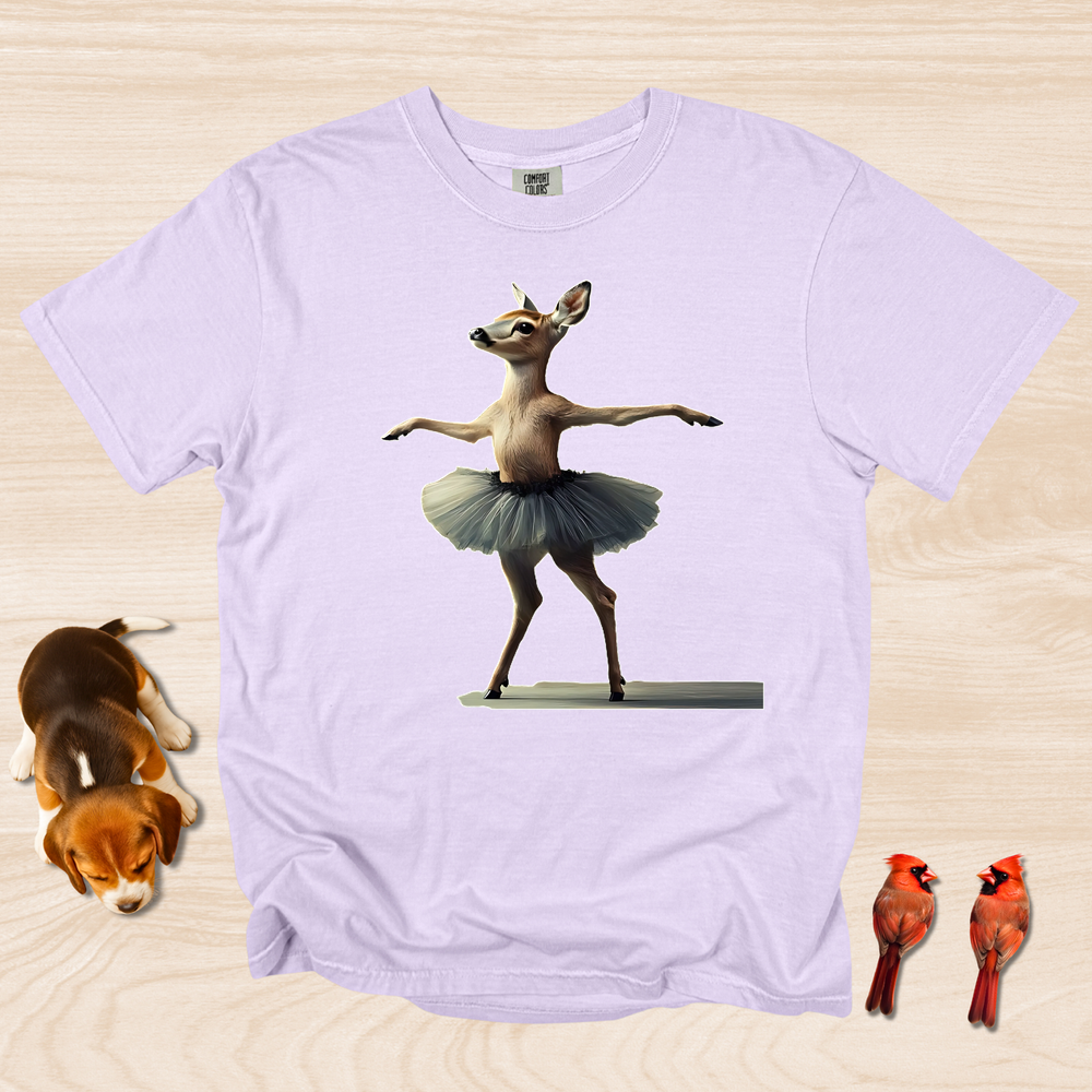 Deer Dance T-shirt, Funny Elegant Ballet Dancer