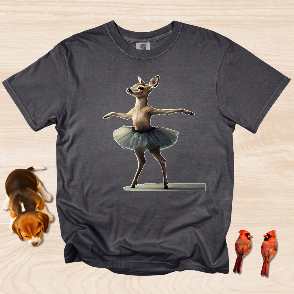Deer Dance T-shirt, Funny Elegant Ballet Dancer
