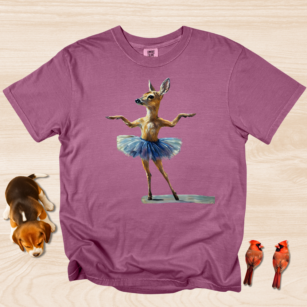 Deer Dance T-shirt, Funny Elegant Ballet Dancer