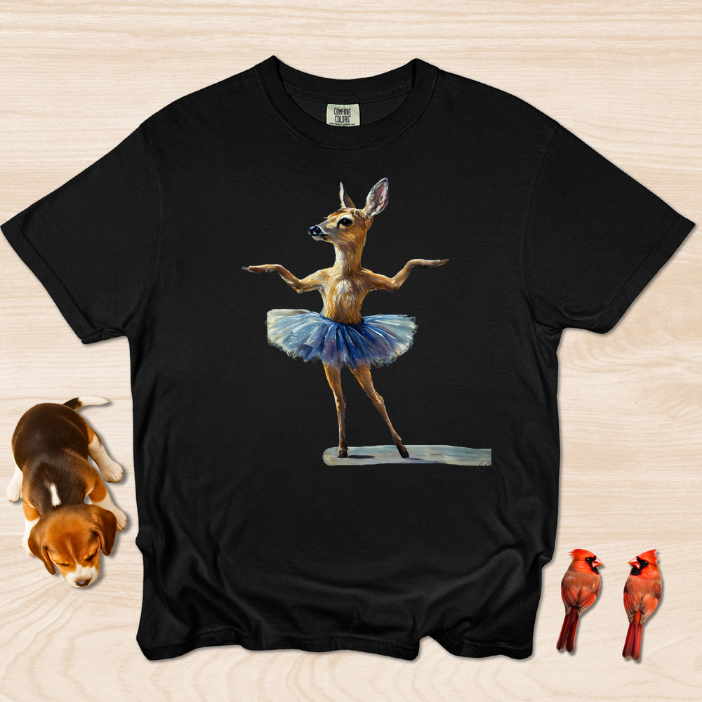 Deer Dance T-shirt, Funny Elegant Ballet Dancer