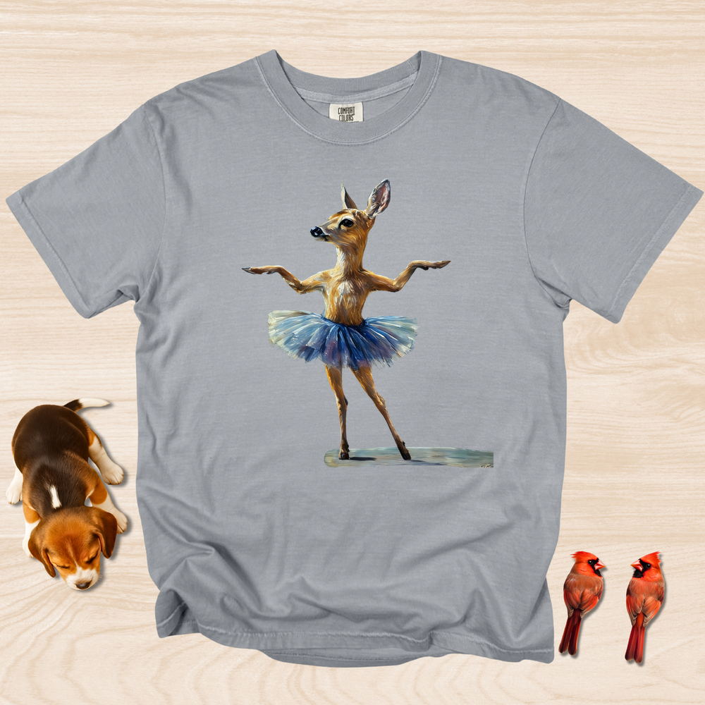 Deer Dance T-shirt, Funny Elegant Ballet Dancer