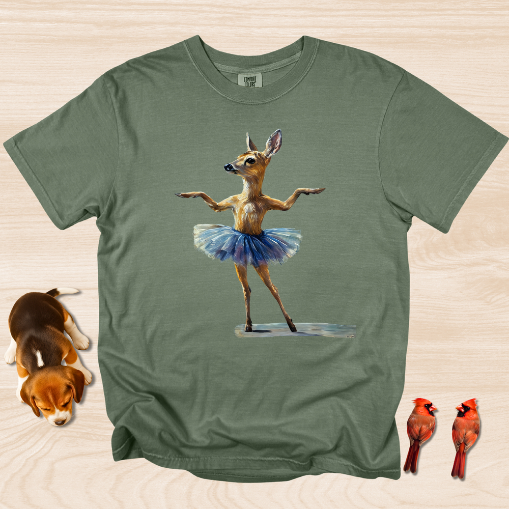 Deer Dance T-shirt, Funny Elegant Ballet Dancer