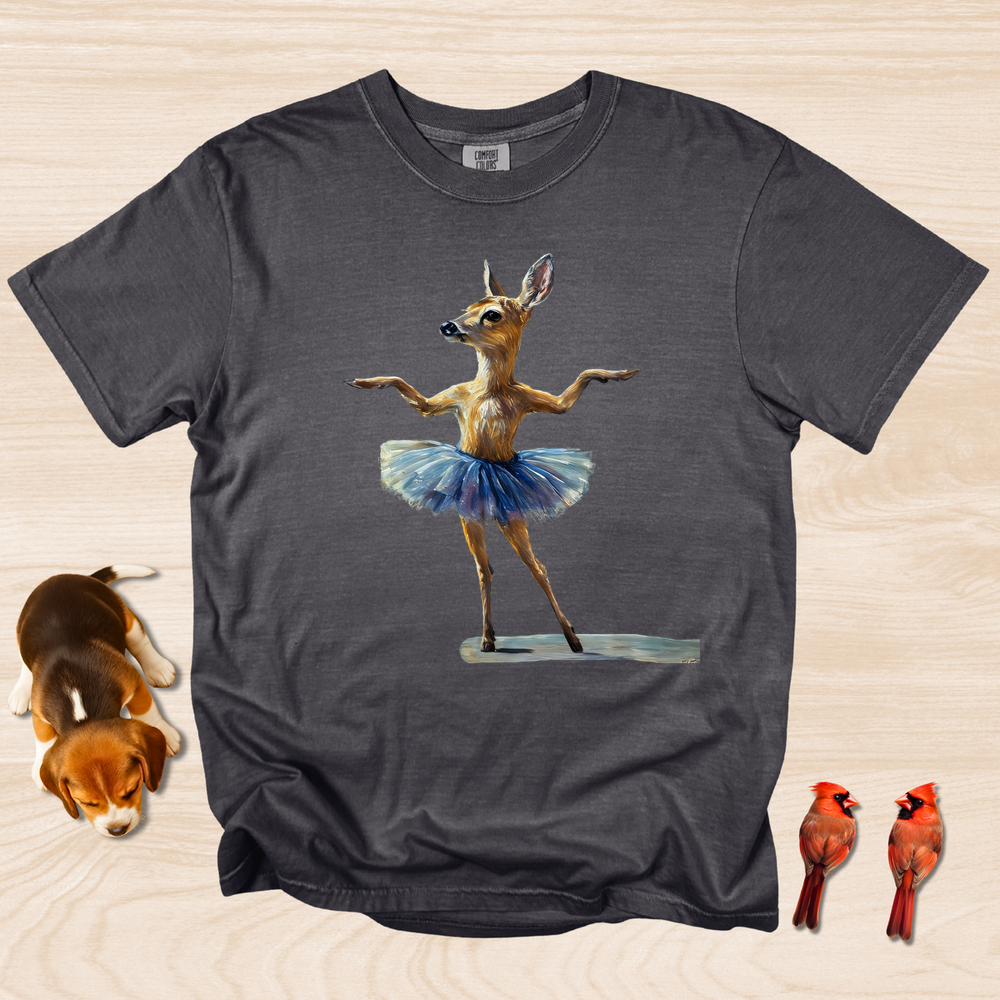 Deer Dance T-shirt, Funny Elegant Ballet Dancer