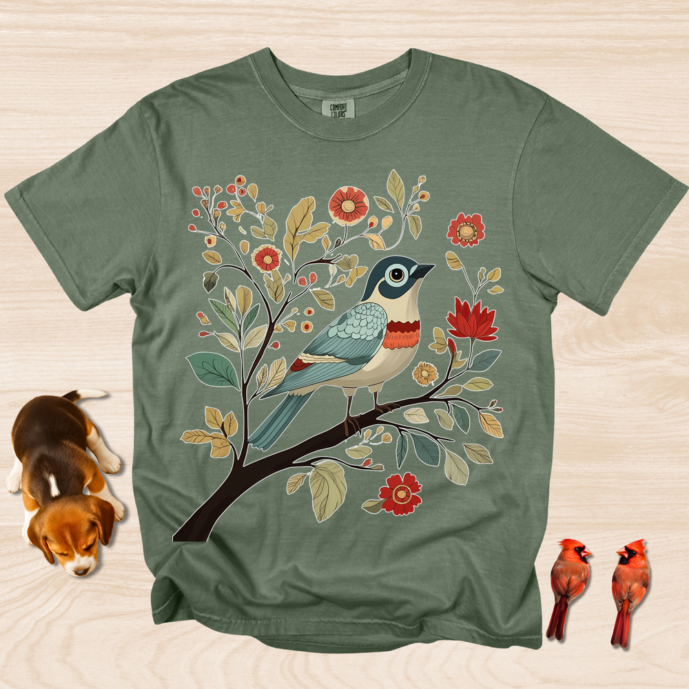 Cottagecore Bird Design