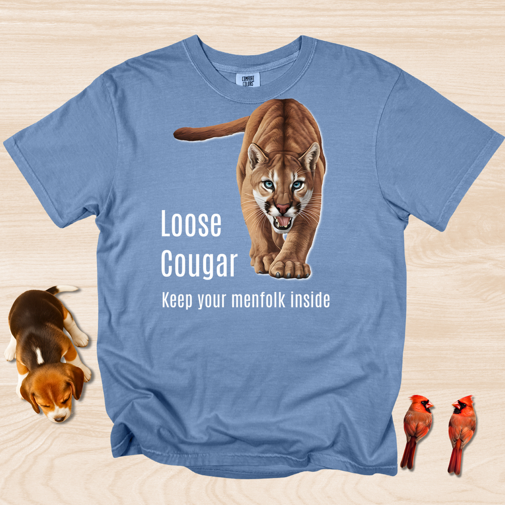 Funny Cougar Shirt Keep Menfolk Inside