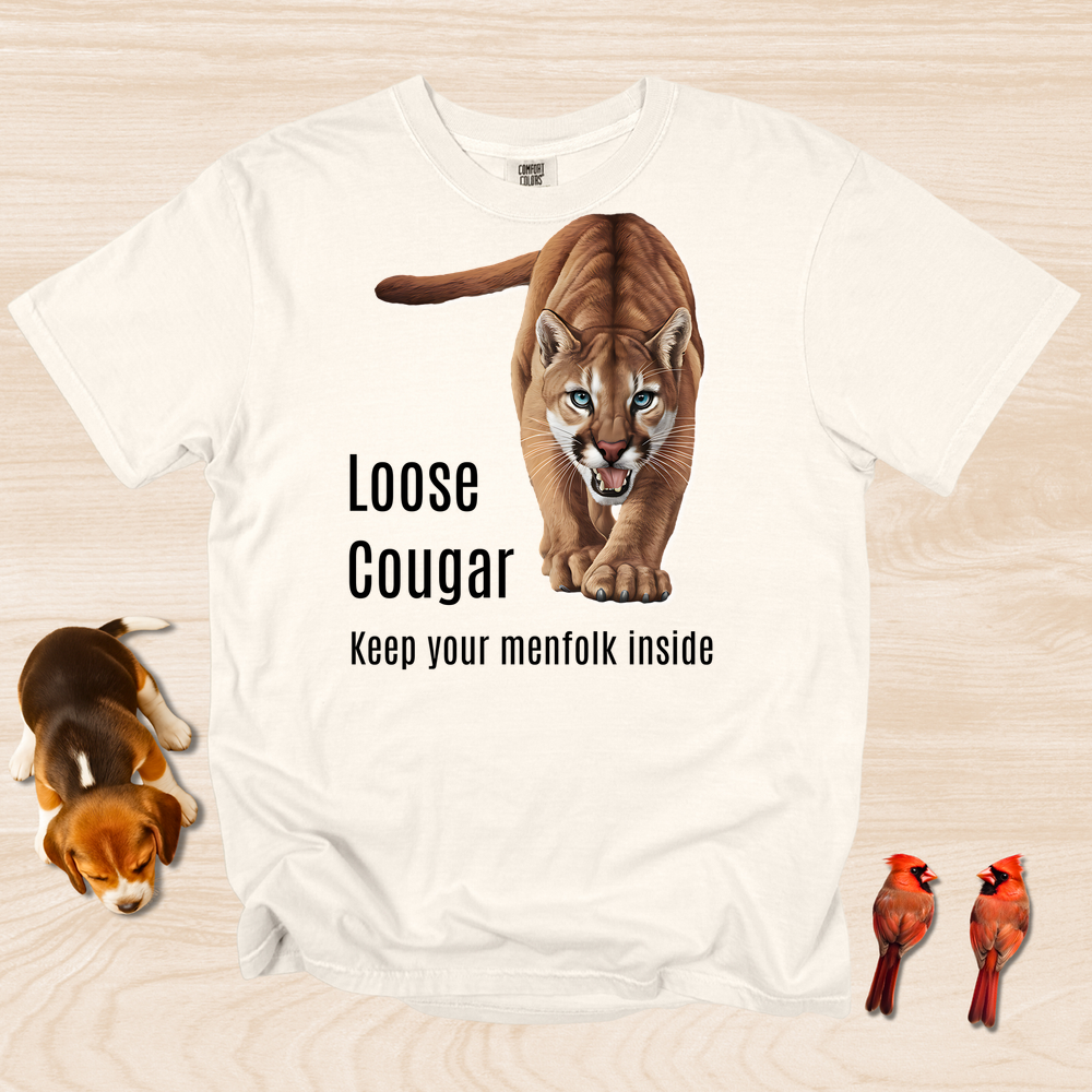 Funny Cougar Shirt Keep Menfolk Inside
