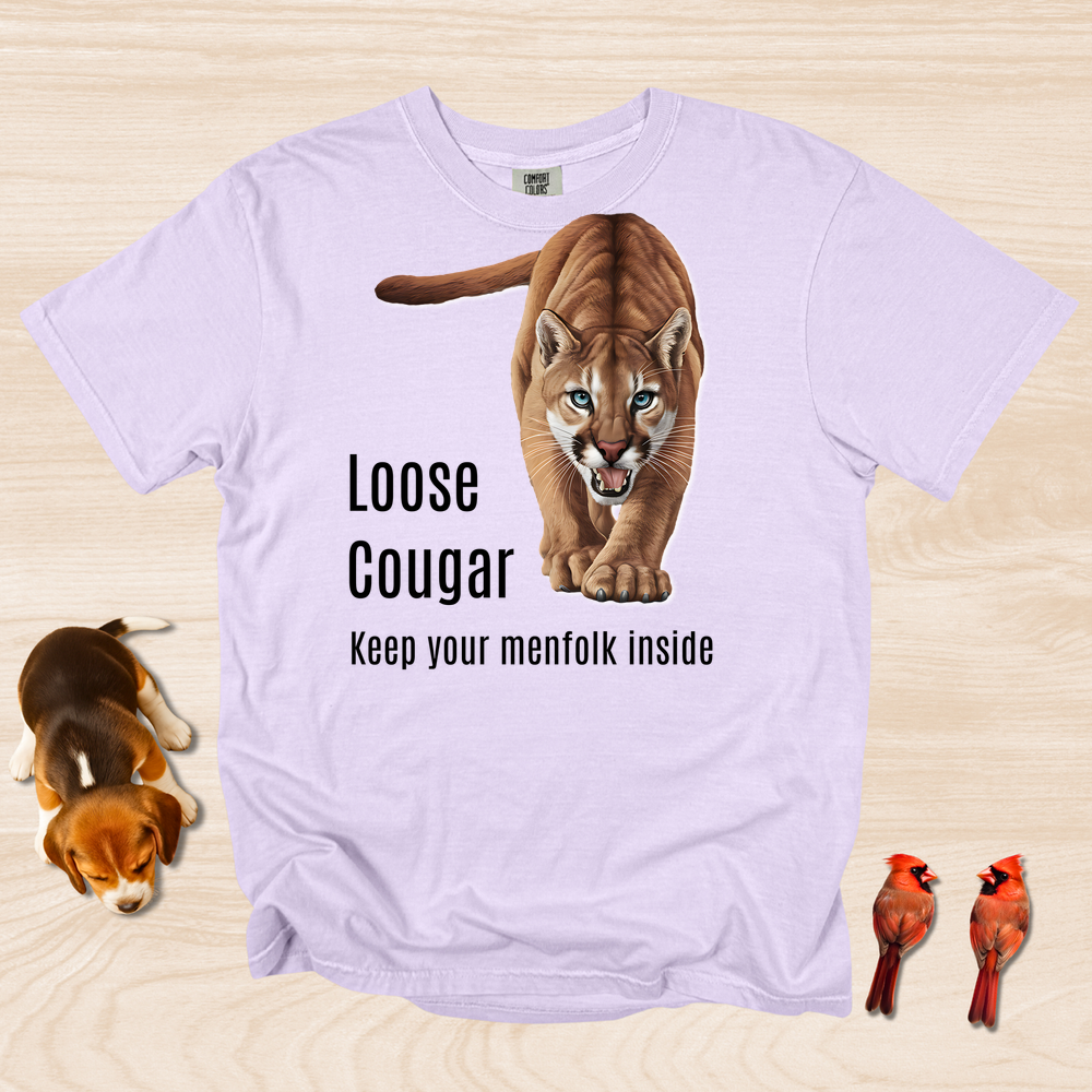 Funny Cougar Shirt Keep Menfolk Inside