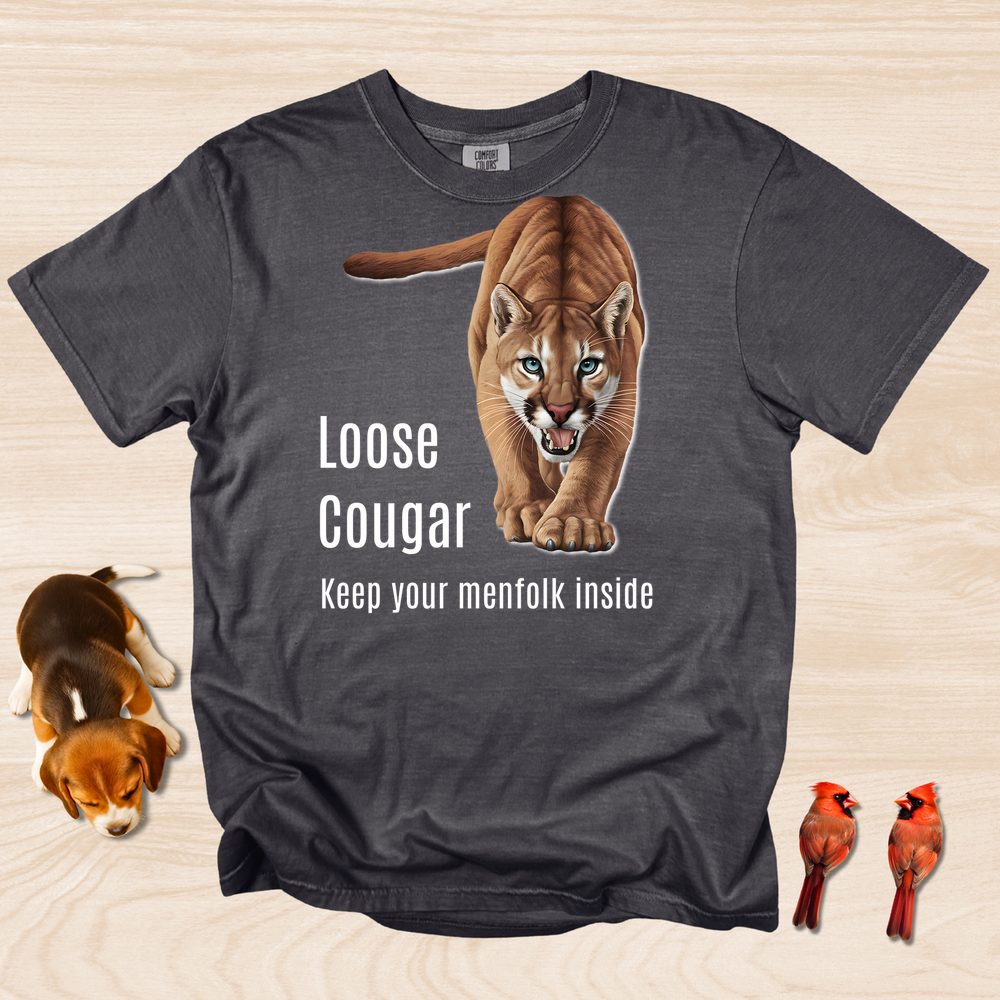 Funny Cougar Shirt Keep Menfolk Inside