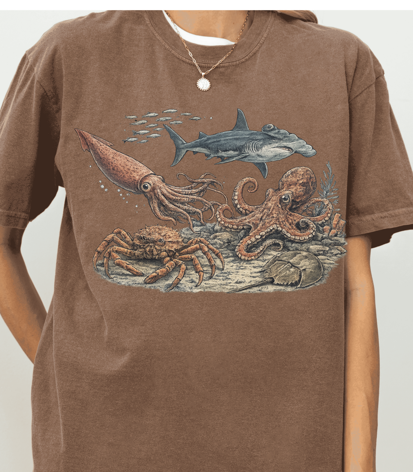 Ocean Animal Lover Shirt - Cute Sea Life Graphic Tee