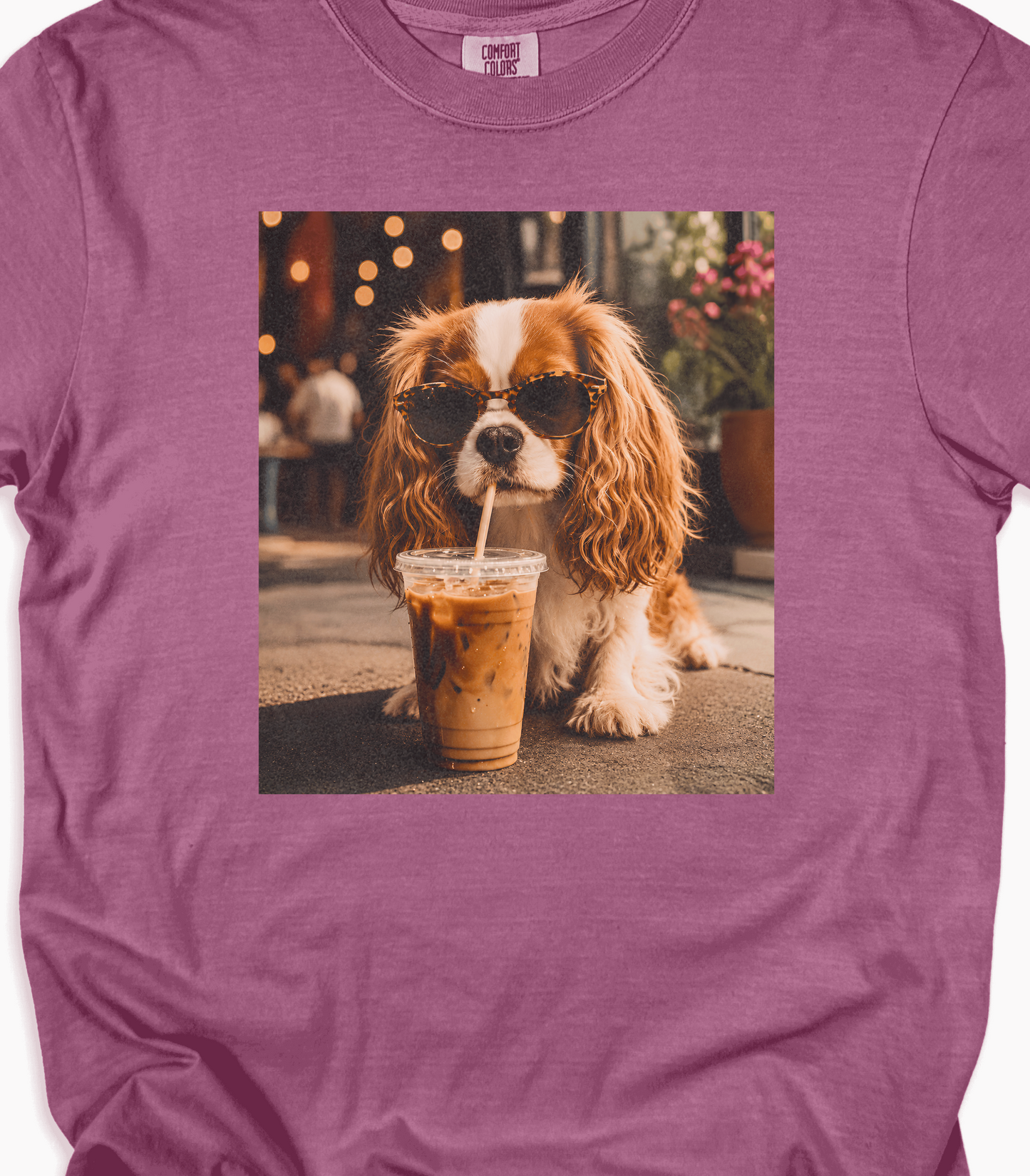 Cute Dog Coffee T-Shirt for Coffee Loving Pet Enthusiasts
