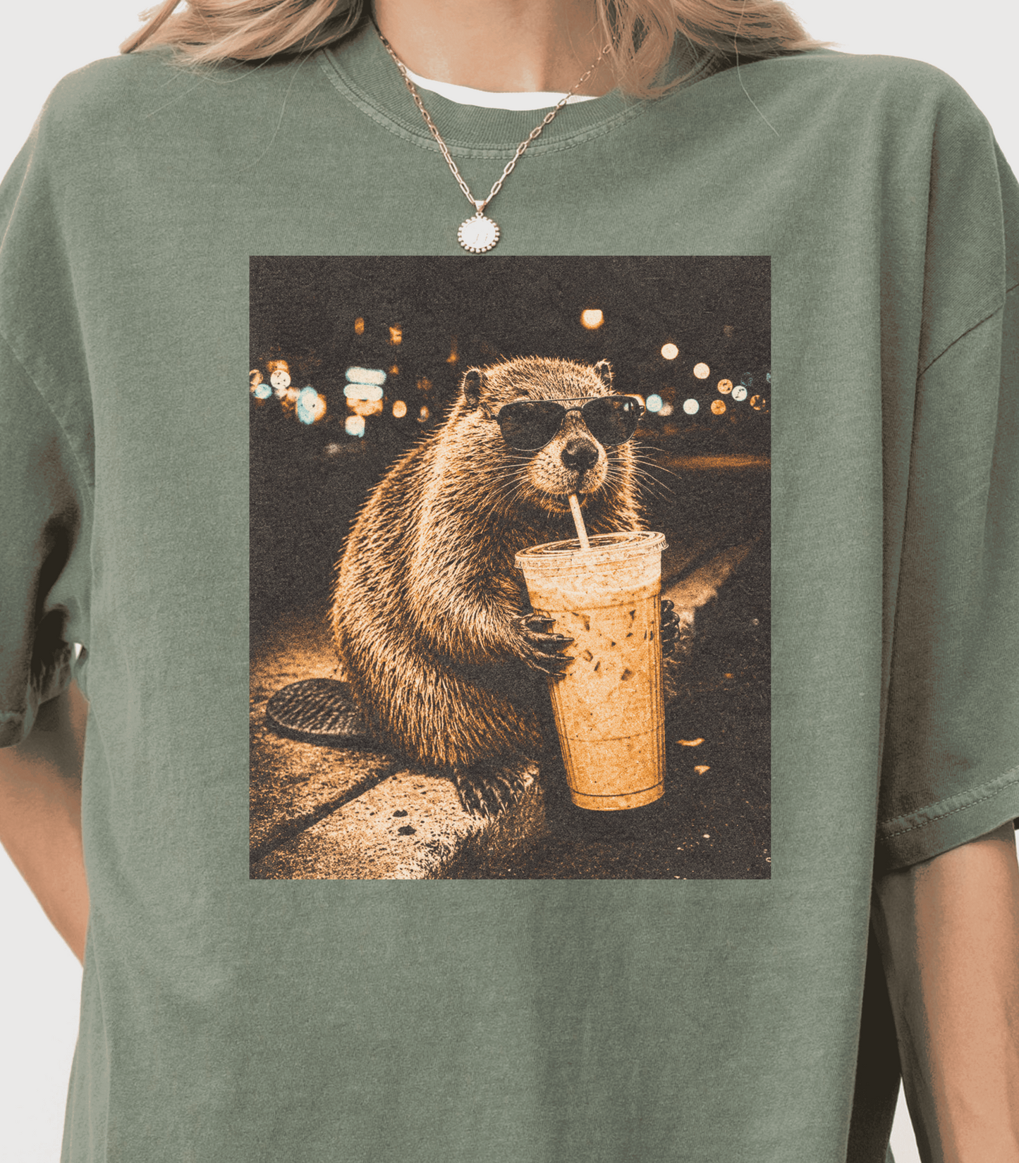 Funny Beaver Coffee Shirt, Animal Lover Gift, Quirky Graphic Tee