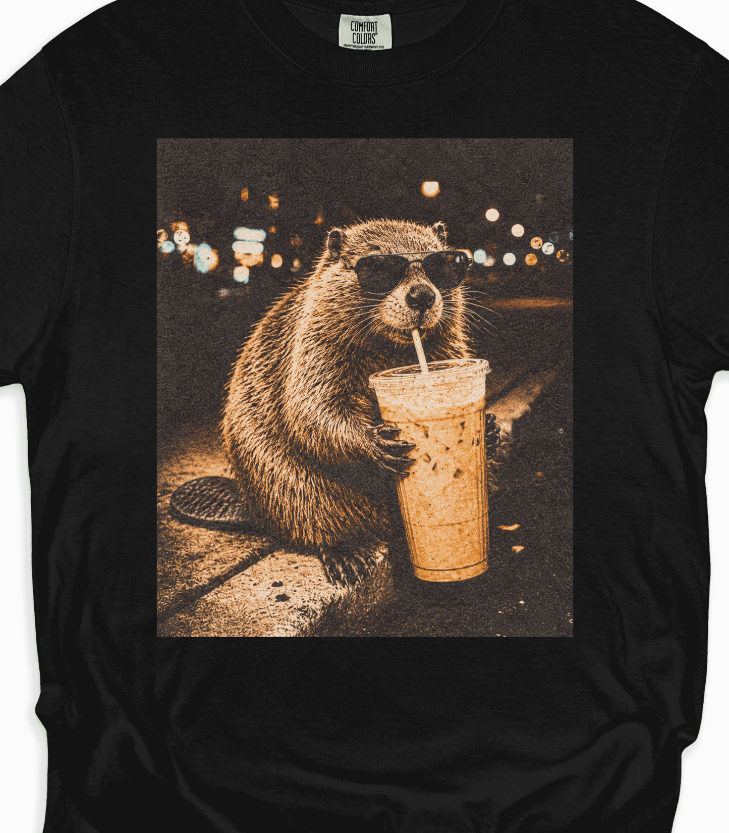 Funny Beaver Coffee Shirt, Animal Lover Gift, Quirky Graphic Tee