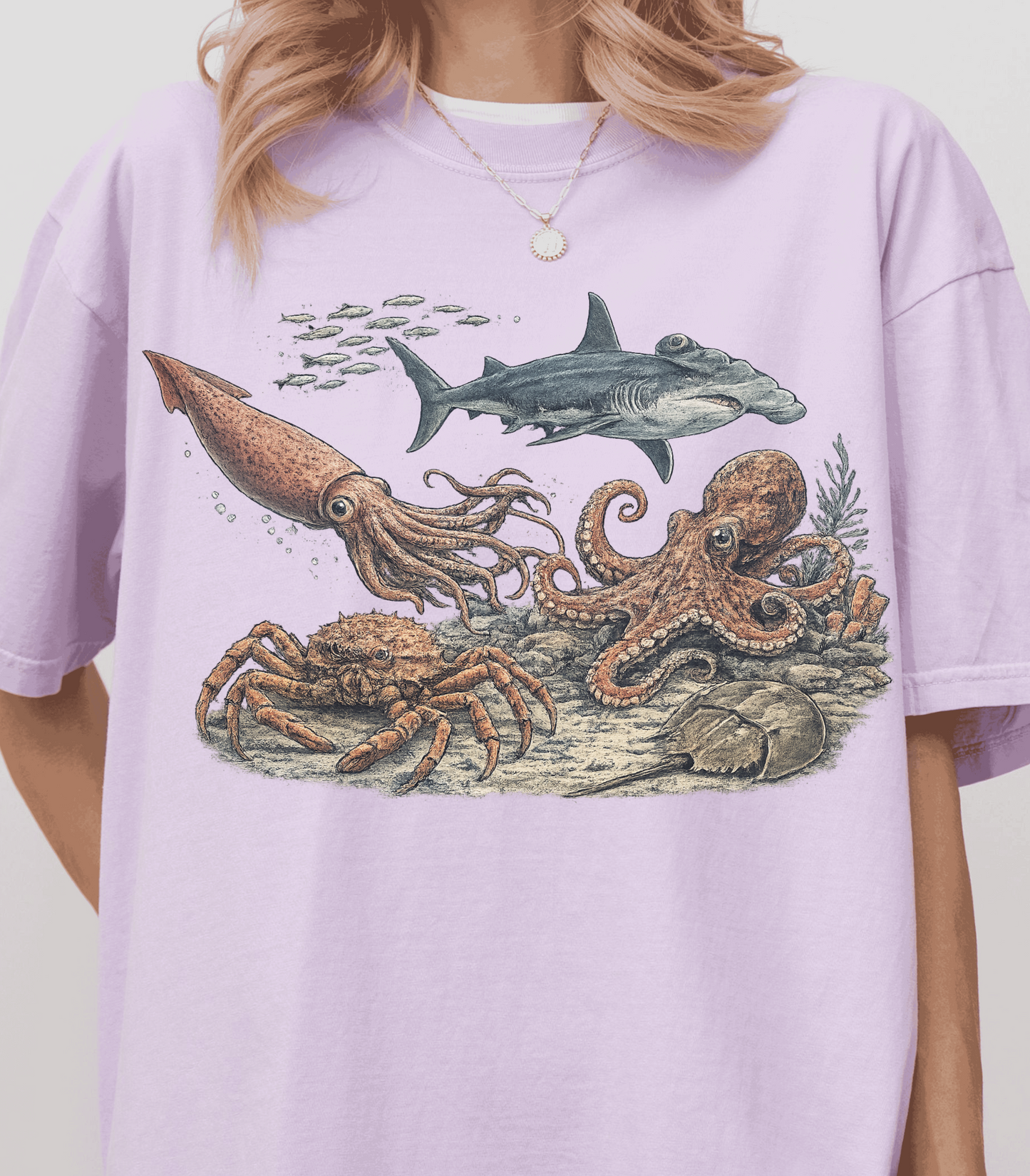 Ocean Animal Lover Shirt - Cute Sea Life Graphic Tee