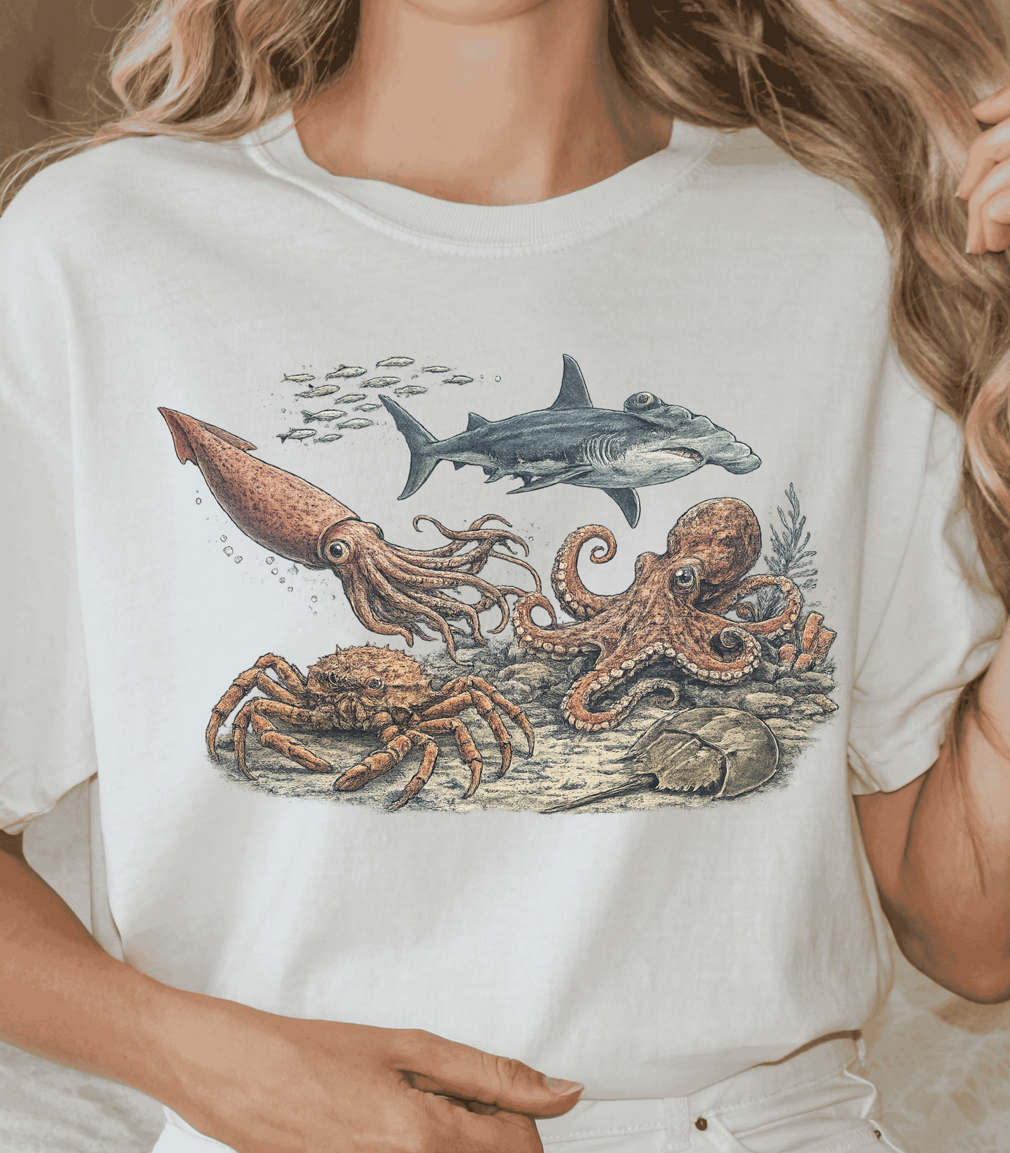 Ocean Animal Lover Shirt - Cute Sea Life Graphic Tee