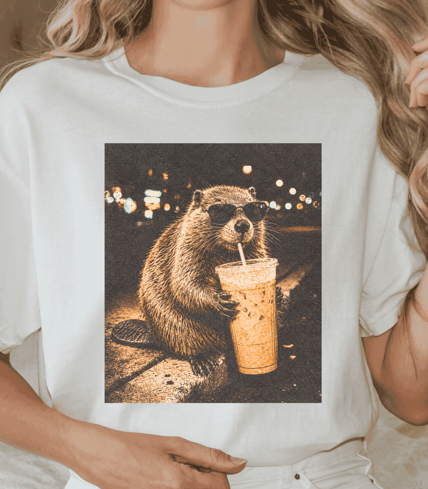Funny Beaver Coffee Shirt, Animal Lover Gift, Quirky Graphic Tee