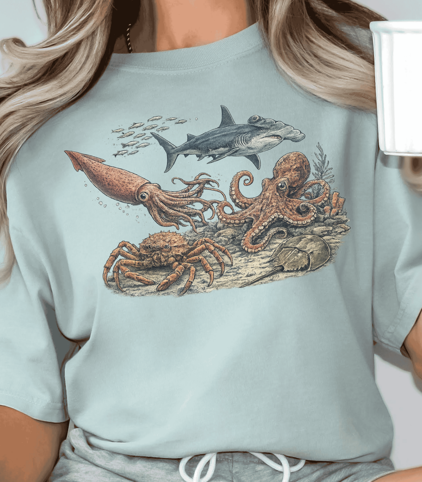 Ocean Animal Lover Shirt - Cute Sea Life Graphic Tee