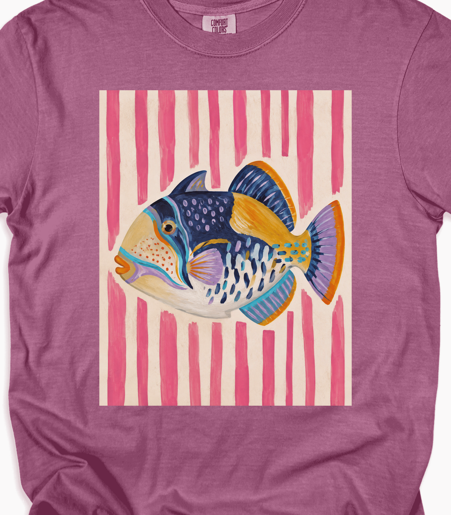 Colorful Fish Art Tee for Ocean Lovers
