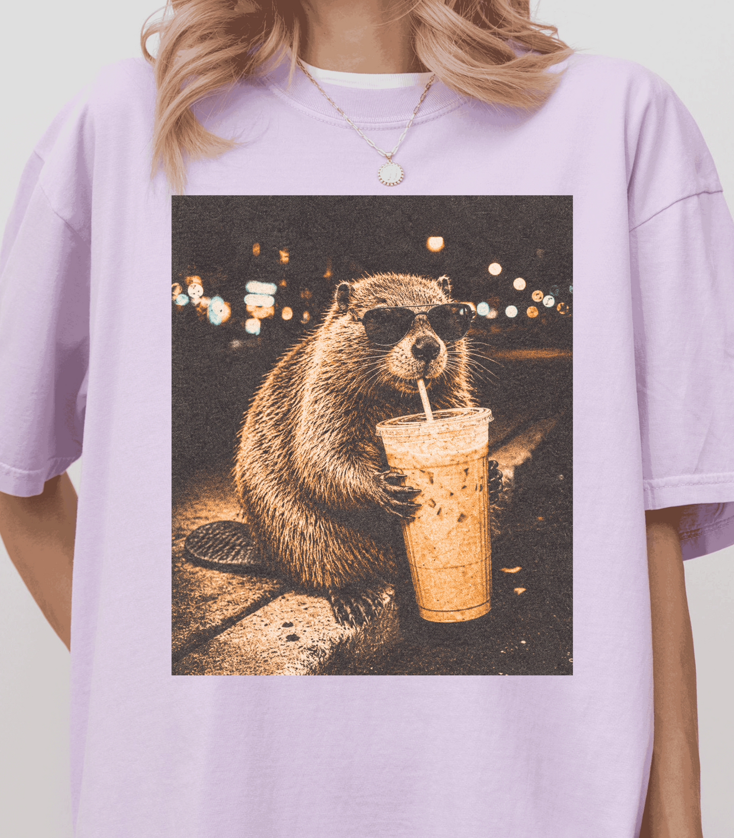 Funny Beaver Coffee Shirt, Animal Lover Gift, Quirky Graphic Tee