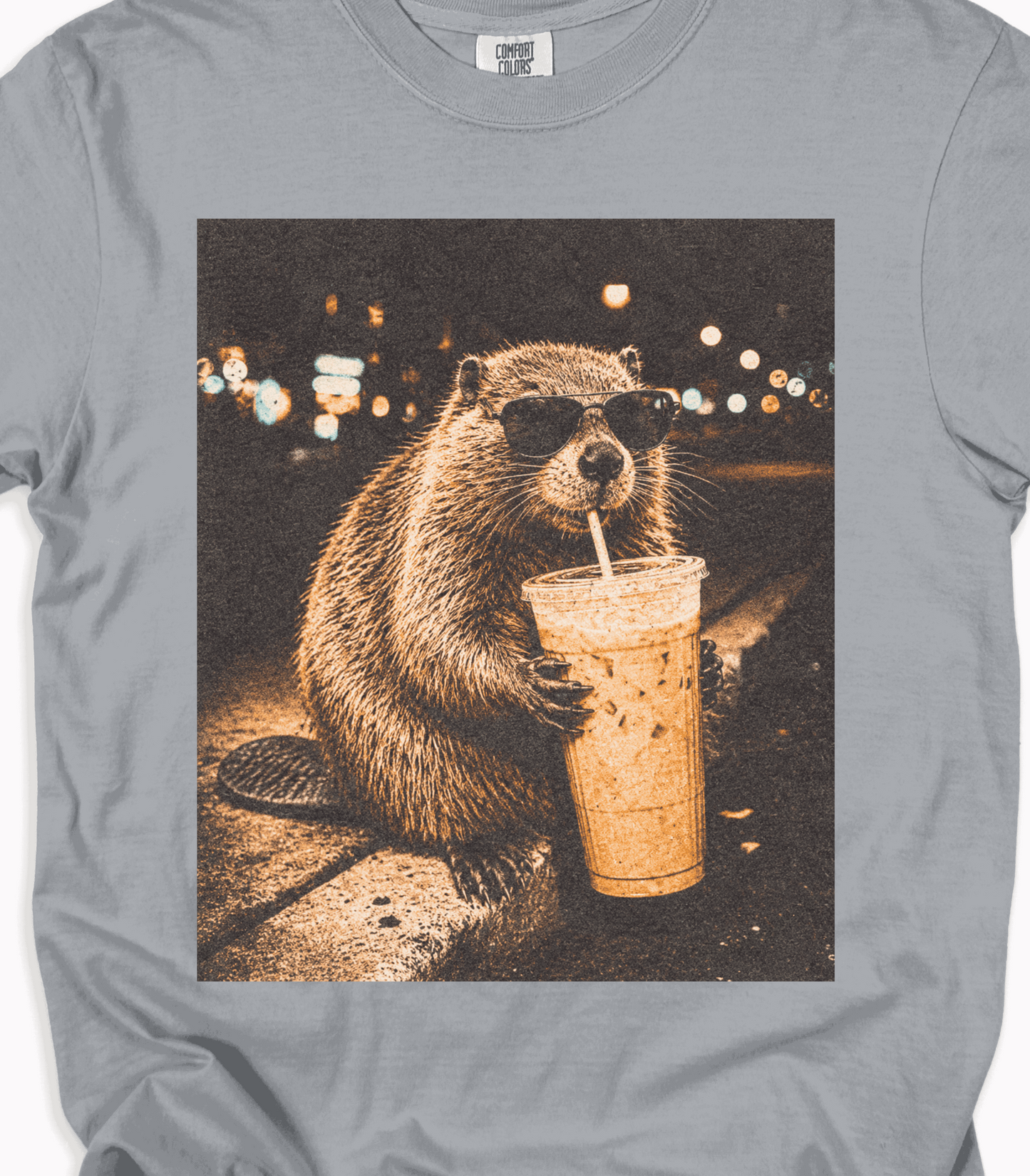 Funny Beaver Coffee Shirt, Animal Lover Gift, Quirky Graphic Tee