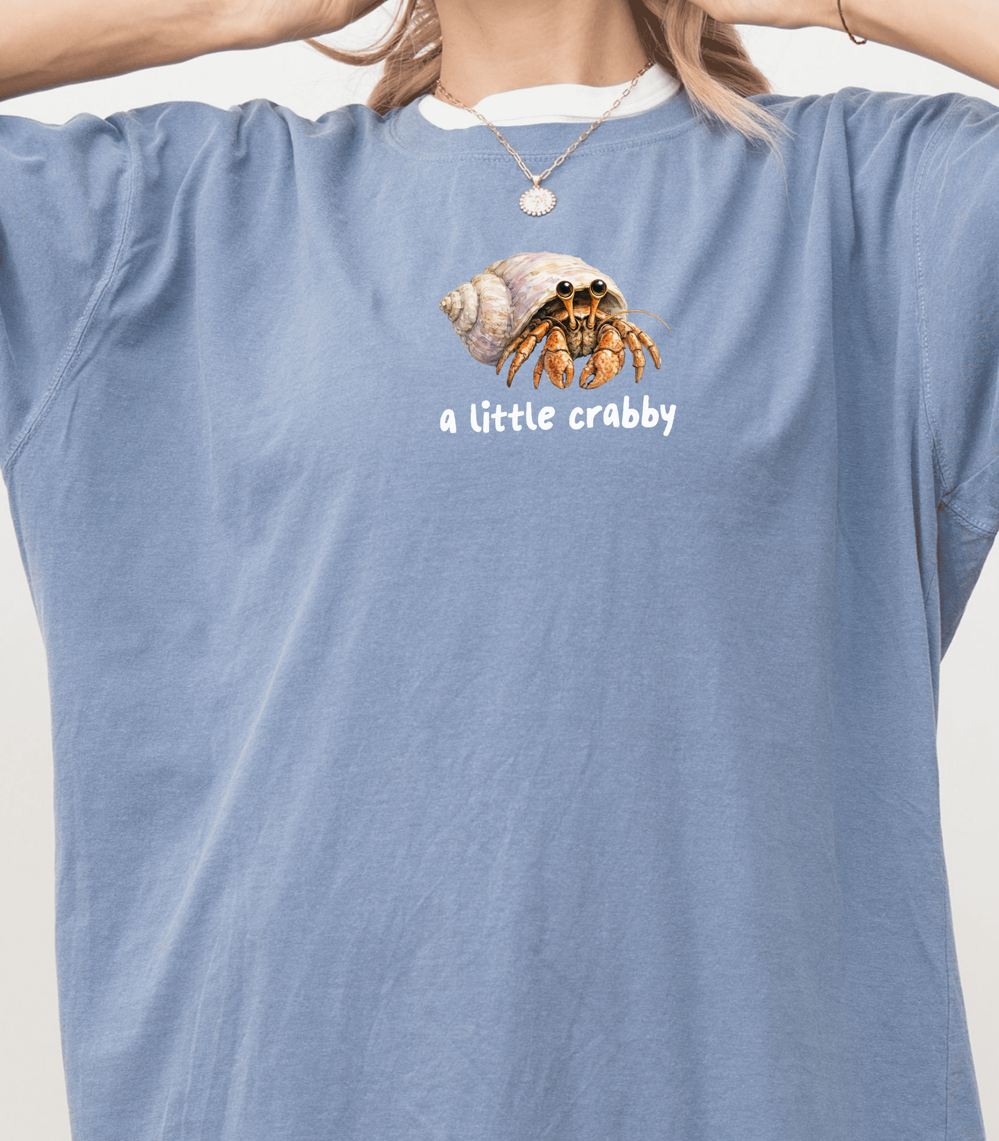 Hermit Crab Graphic Tee - Pastel Purple, Comfort Colors Shirt