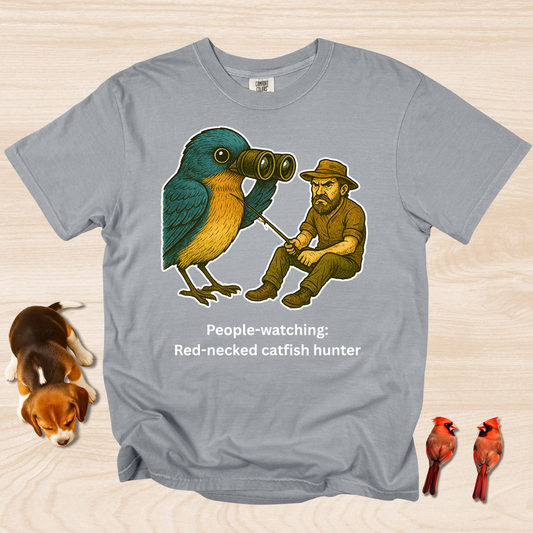 People Watching: Red Necked Catfisher
