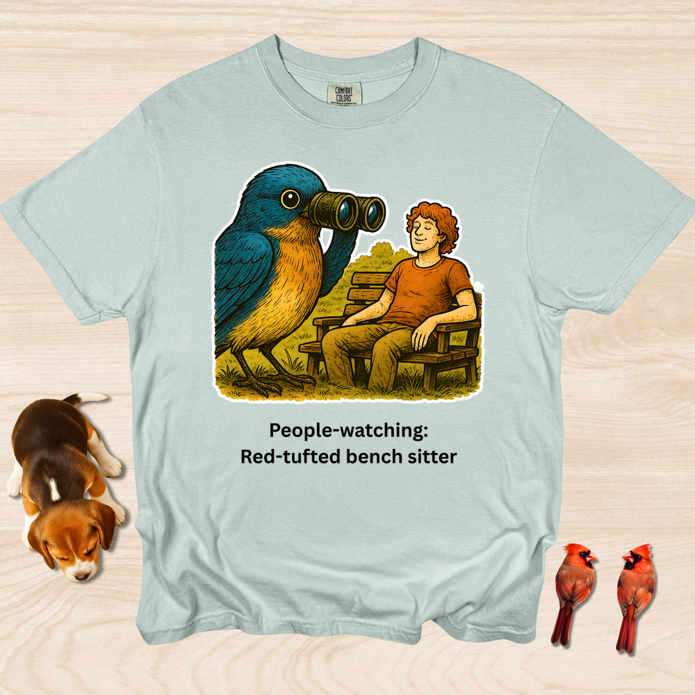 People Watching: Red-Tufted Bench Warmer