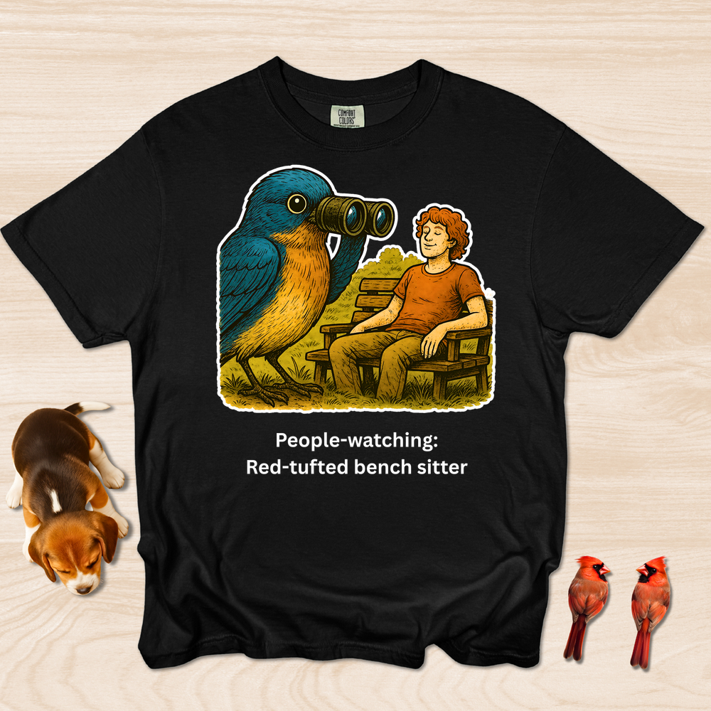 People Watching: Red-Tufted Bench Warmer