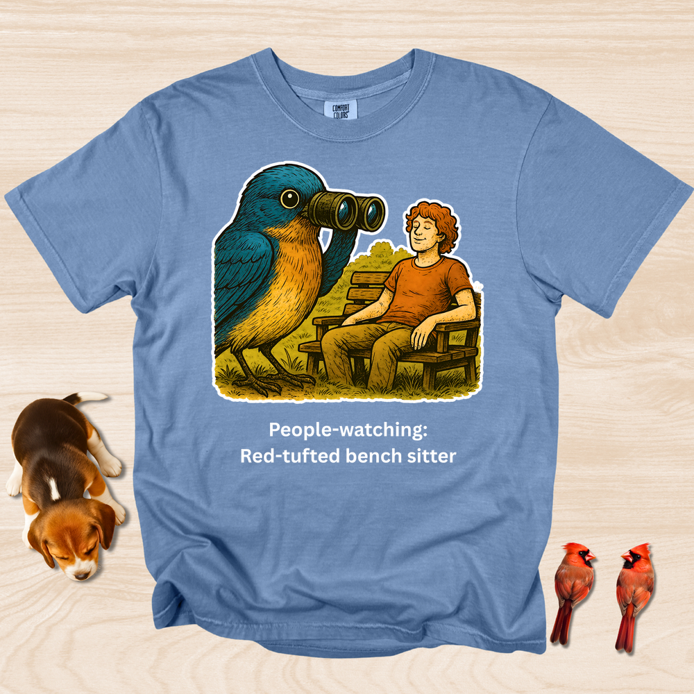 People Watching: Red-Tufted Bench Warmer