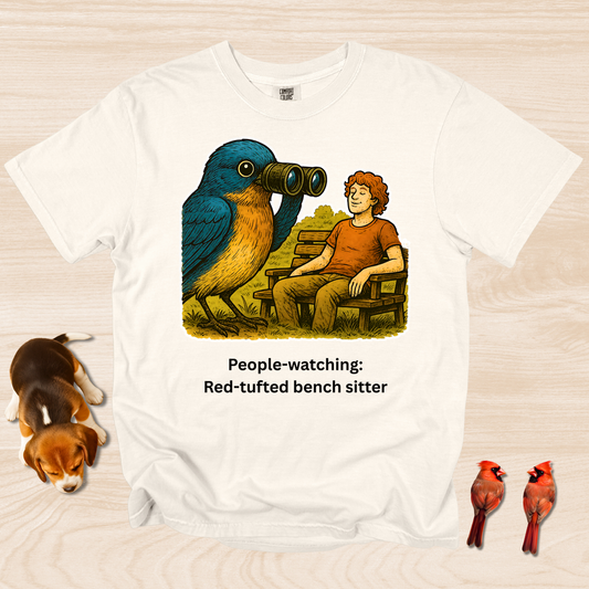 People Watching: Red-Tufted Bench Warmer